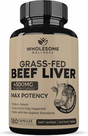 Wholesome Wellness beef liver supplement
